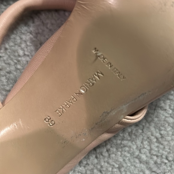 Marion Parke Italian Leather Heels Blush Pink Sz 39 - Picture 5 of 7